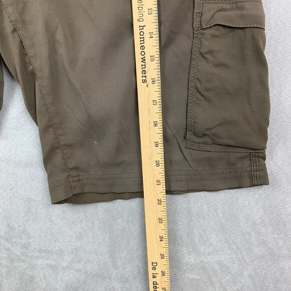 Prana Mens Shorts Small Brown Cargo Zion Belted 12" Inseam Outdoor Hiking UPF - Picture 7 of 11